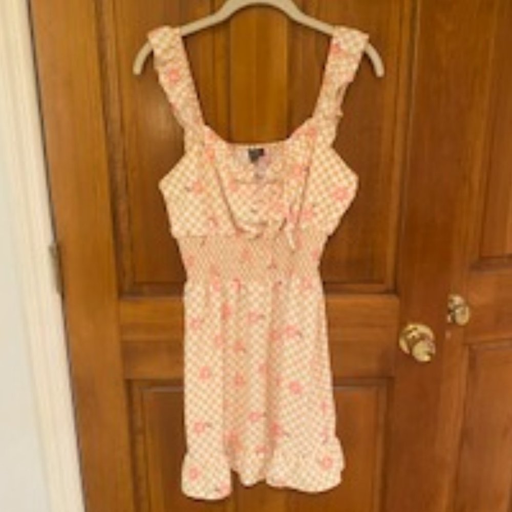 Lily Rose flutter sleeve floral mini dress
